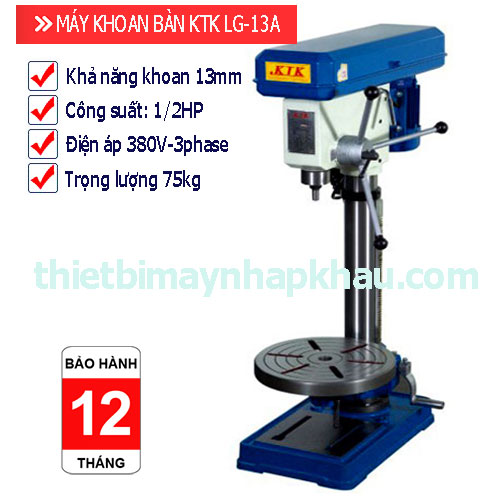 may-khoan-ban-13mm-hieu-ktk-lg-13a Máy khoan bàn 13mm