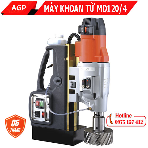 may-khoan-tu-agp-md-120-4 Máy khoan từ đế xoay MD120/4