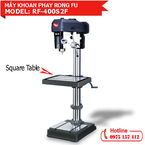 may-khoan-phay-rf-400s2f Máy khoan bàn Rong Fu RF-400S2F