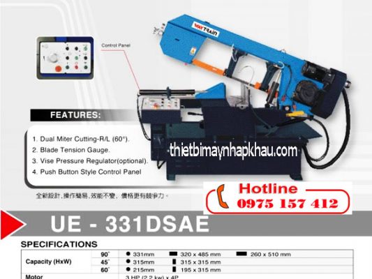 Máy cưa kim loại Semi-Auto UE-331DSAE