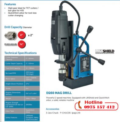 Máy khoan từ châu âu EQ50