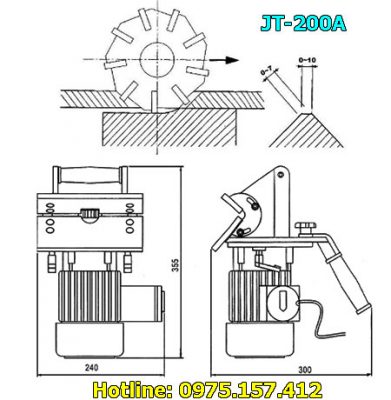 Máy vát mép Jiun Ting JT-200A