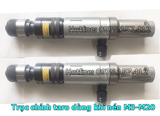 Trục gắn collet máy taro cần khí nén