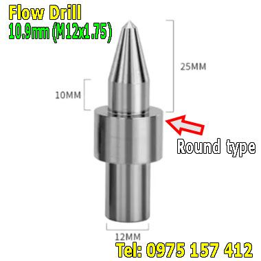 Mũi khoan nhiệt nóng chảy 10.9mm (M12x1.75)