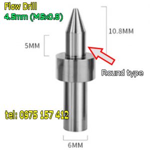 Mũi khoan nhiệt nóng chảy 4.5mm (M5x0.8)