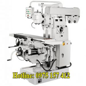 Máy phay đa năng JC-UHRY2, phay kim loại đứng ngang kết hợp, bàn phay 305x1300mm.